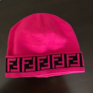 Hot pink winter hat